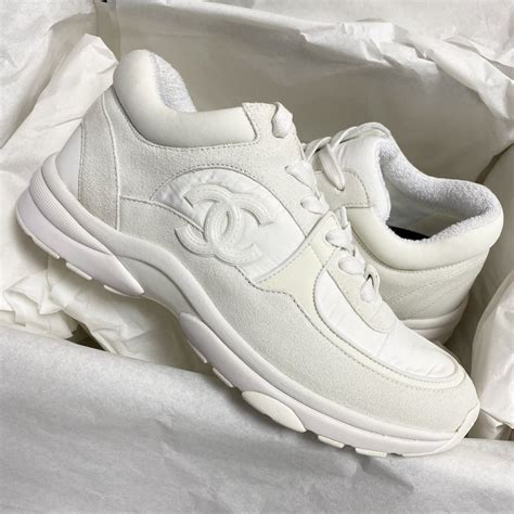 chanel triple white sneakers|Chanel sneakers price euro.